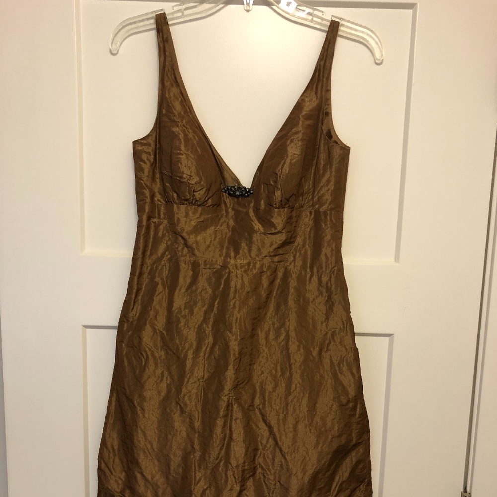 Nicole Miller Collection metallic party dress